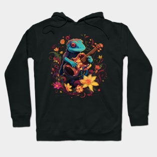 Salamander Playing Violin Hoodie